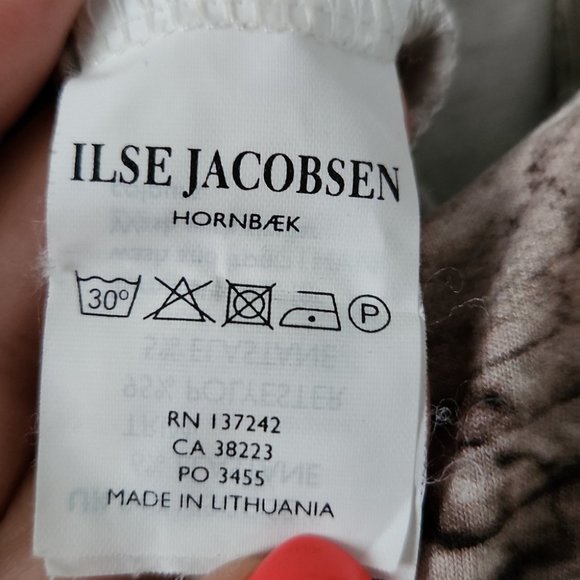 ILSE JACOBSEN | jumpsuit snakeskin printed taupe gray sz XL - Picture 5 of 6